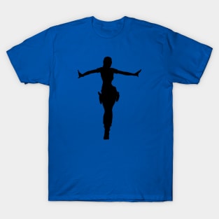 LARA CROFT SILHOUETTE CROFT MANOR (Tomb Raider Legend) T-Shirt